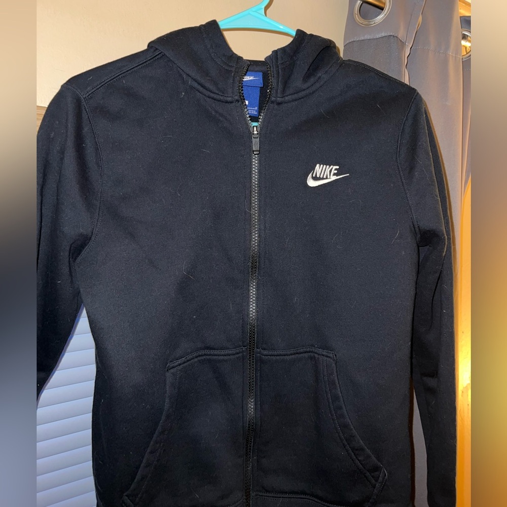 Nike Black Zip-Up Hoodie